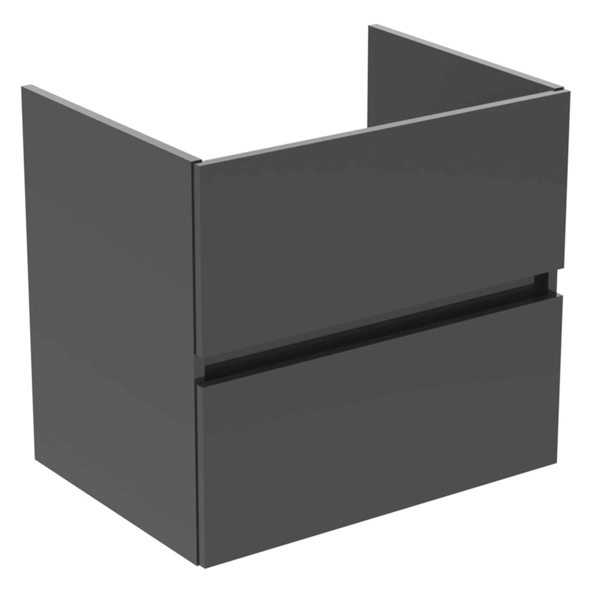 Dulap baza lavoar Ideal Standard Eurovit+ R0259TI, 600x440x550 mm, gri mediu, 2 sertare