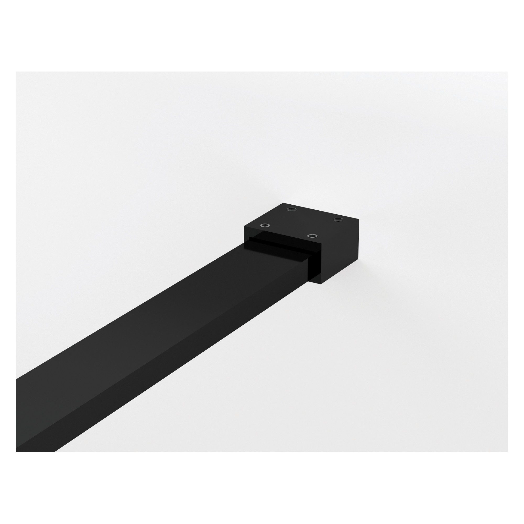 Bara stabilizatoare dus SanSwiss Easy SMGE.06.1250, 1250 mm, perete-sticla 8 mm, negru mat