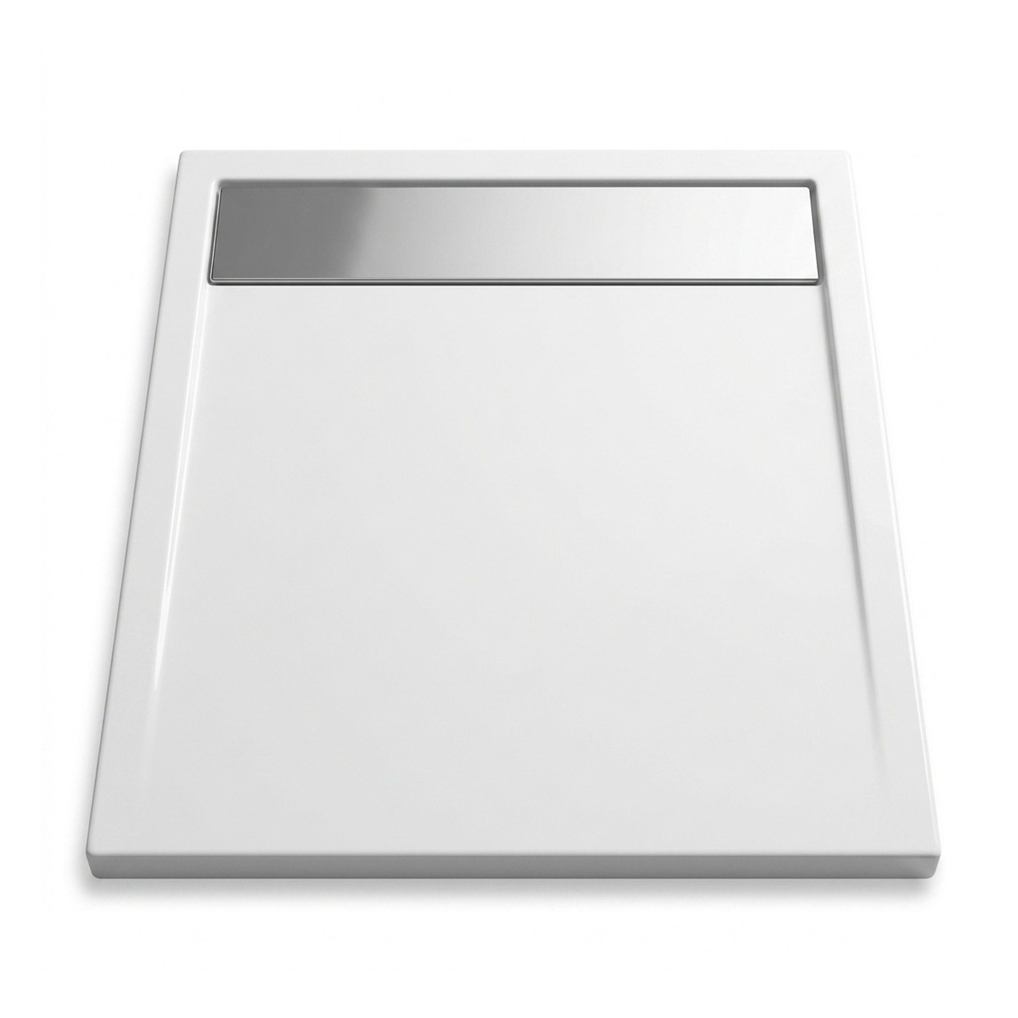 Cadita dus patrata SanSwiss W36Q10019, 1000x1000 mm, acril, alb lucios