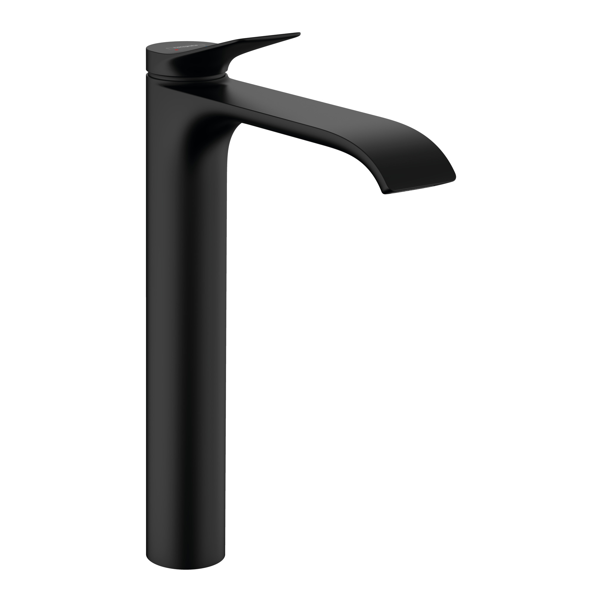 Baterie lavoar inalta Hansgrohe Vivenis 250 negru mat cu ventil cu tija de tragere