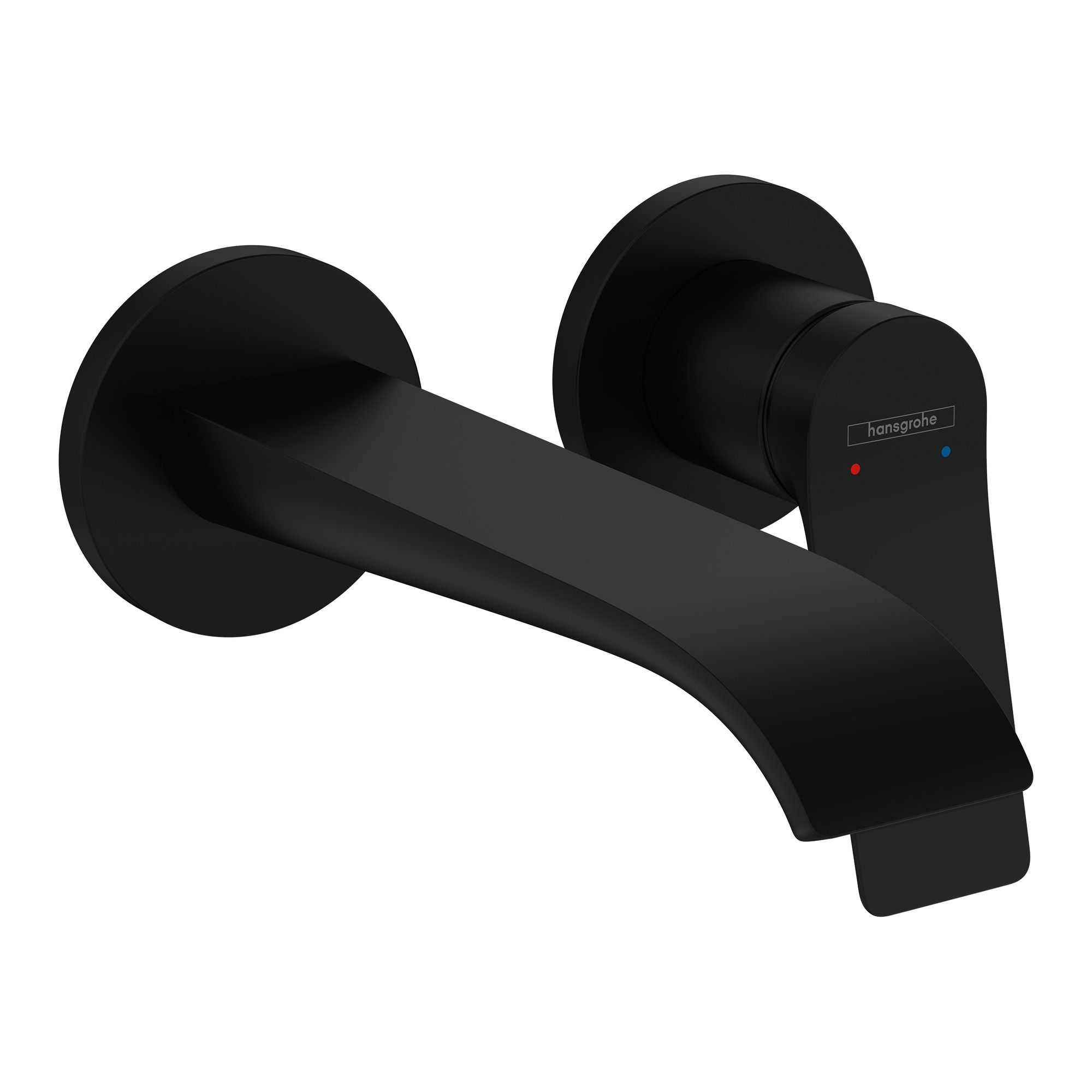 Baterie lavoar incastrata Hansgrohe Vivenis 75050670, EcoSmart, negru mat, set de finisaj
