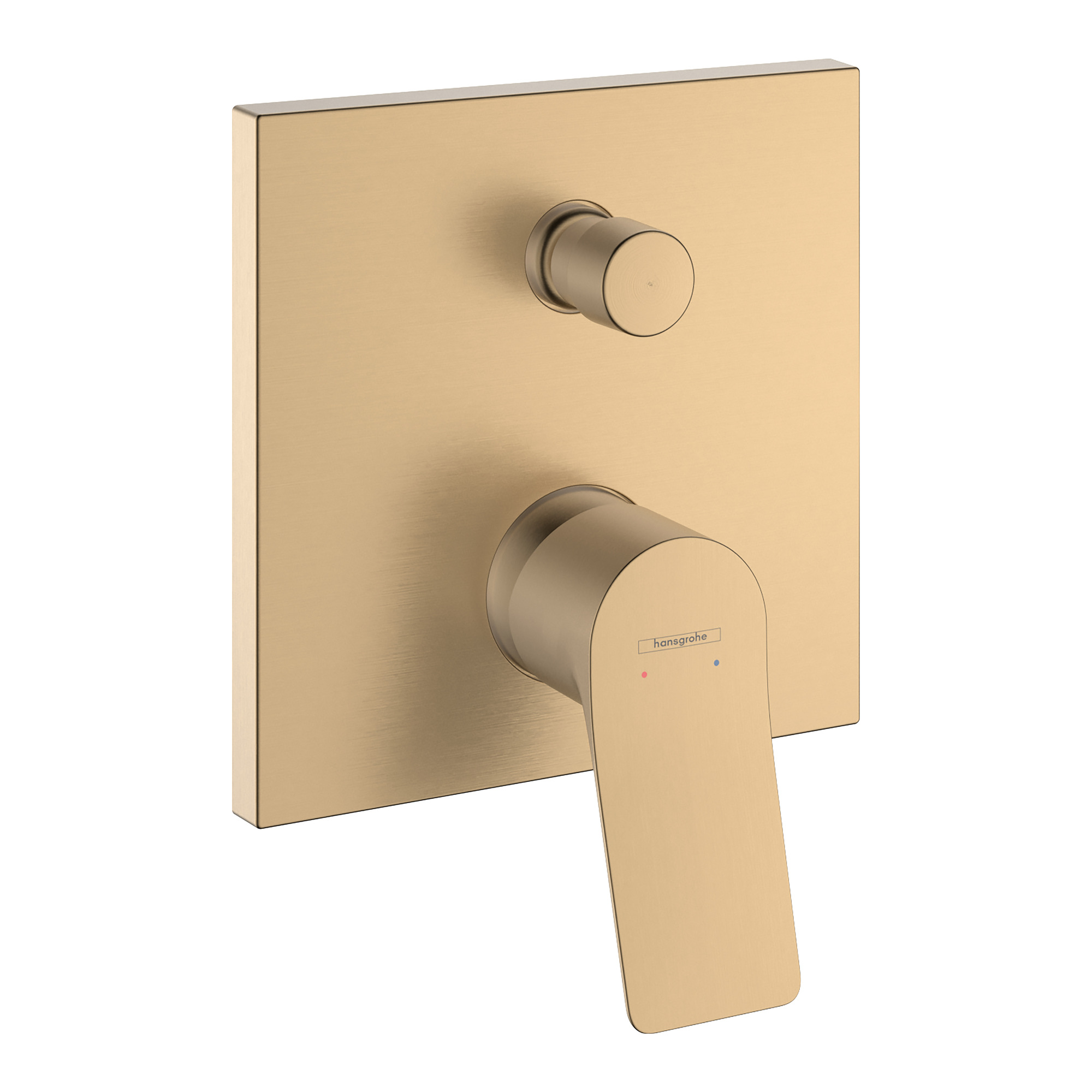 Baterie cada incastrata Hansgrohe Vivenis, set de finisaj pentru 2 consumatori, bronz periat