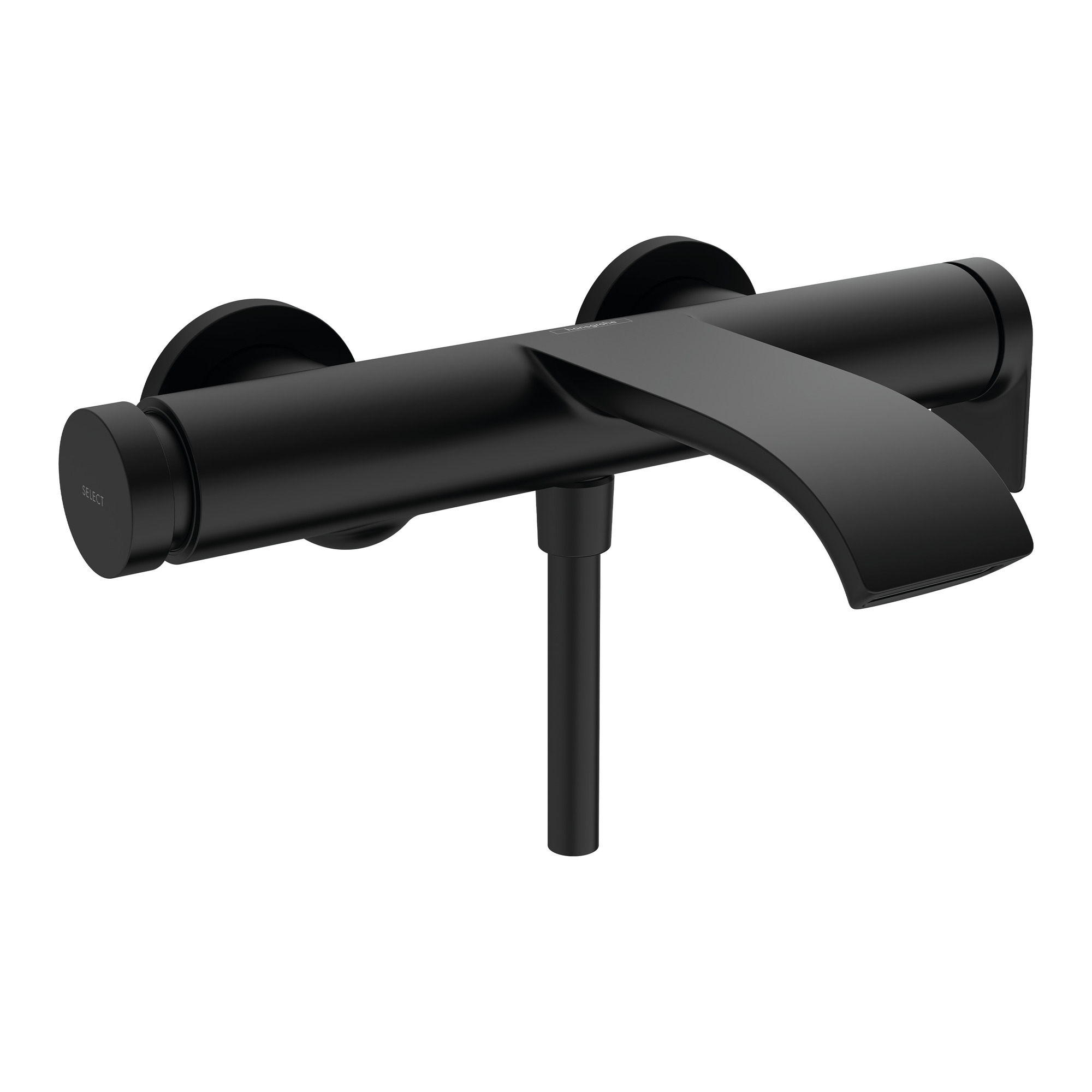 Baterie cada-dus, monocomanda, aparenta, negru mat, Hansgrohe Vivenis